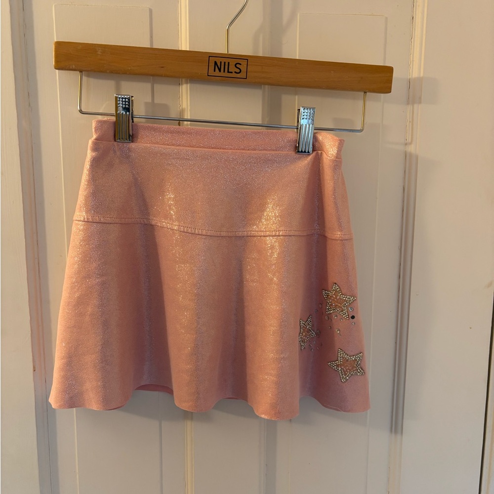 Imoga Pink Mini Skirt Casual with sequined stars!